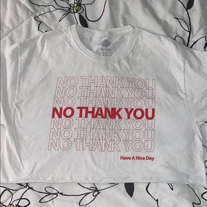 no thank you crop top